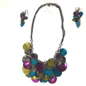 NWOT Mermaid Necklace and Earrings